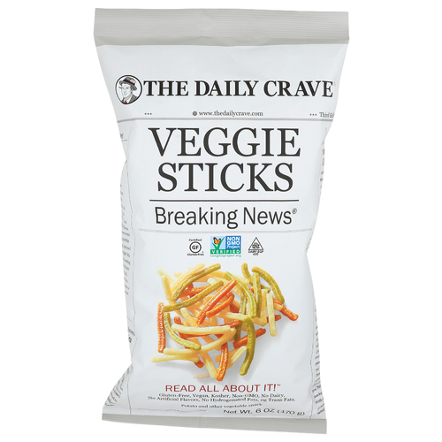 The Daily Crave Potato And Other Vegetable Snack Veggie Sticks - 6 Ounce