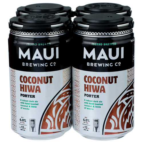 Maui Brewing Co Coconut Hiwa Porter - 4 Count Image 1 of 2
