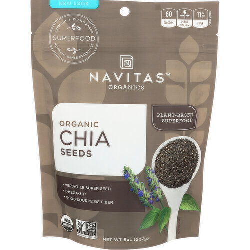 Navitas Organics Chia Seeds Organic - 8 Ounce