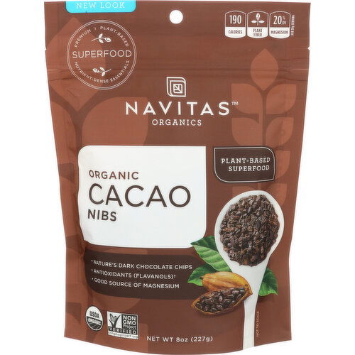 Navitas Organics Cacao Nibs - 8 Ounce