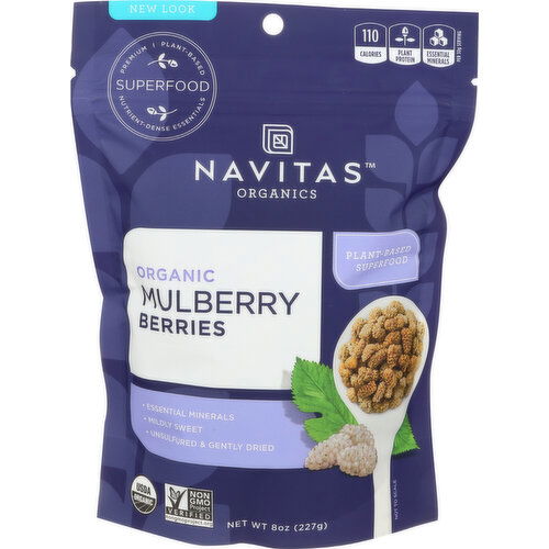 Navitas Organics Mulberry Berries Organic - 8 Ounce