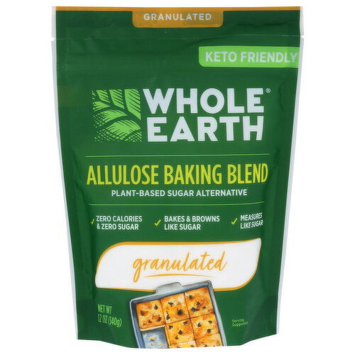 Whole Earth Allulose Baking Blend Granulated - 12 Ounce
