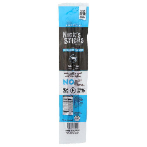 Nick's Sticks Snack Original Grass Fed Beef - 1.7 Ounce