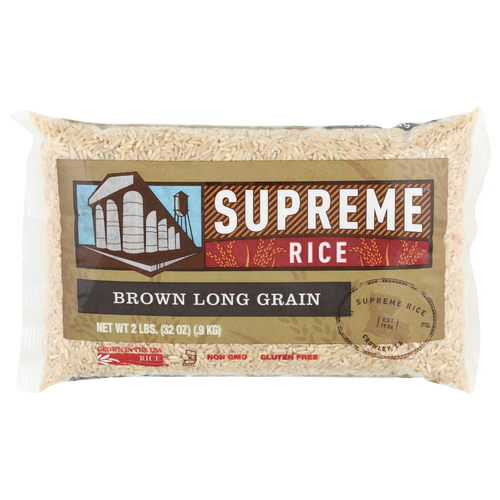 Supreme Rice Brown Long Grain - 2 Pound