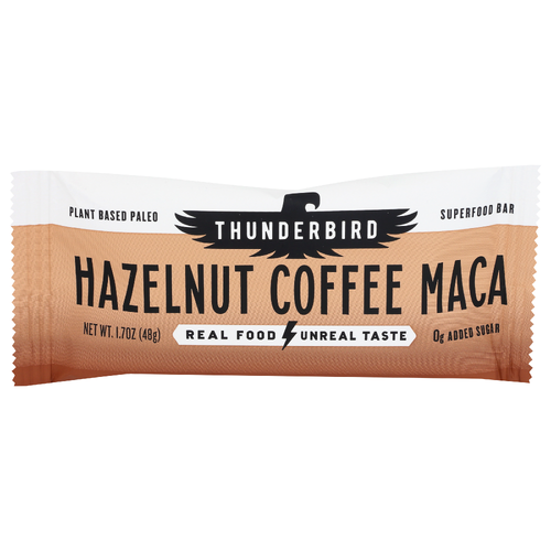 Thunderbird Real Food Bar Hazelnut Coffee Maca Nutrition - 1.7 Ounce