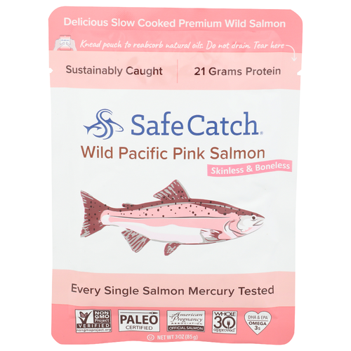 Safe Catch Skinless & Boneless Wild Pacific Pink Salmon - 3 Ounce