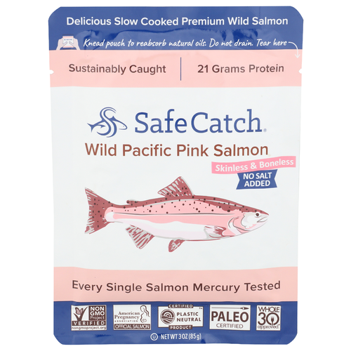 Safe Catch Skinless & Boneless Wild Pacific Pink Salmon - 3 Ounce