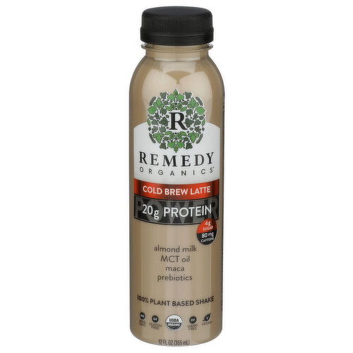 REMEDY ORGANICS Cold Brew Keto Protein Shake Latte - 12 Fluid Ounce