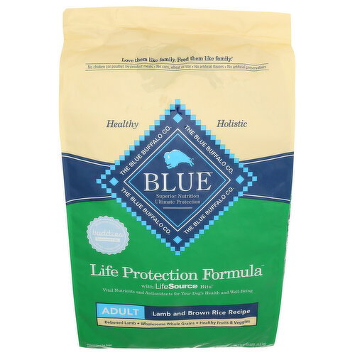 Blue Buffalo Life Protection Formula Lamb & Brown Rice Large Breed Adult Dry Dog Food - 15 Pound