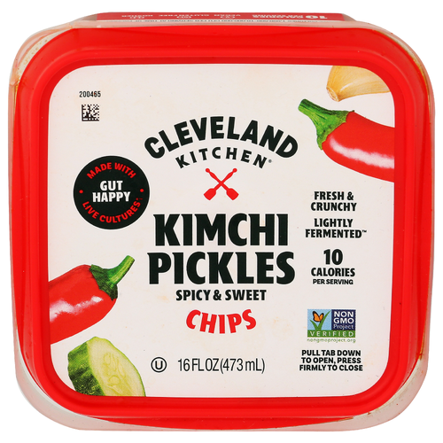 Cleveland Kitchen Sweet Heat Kimchi Chips Pickle - 16 Fluid Ounce - 1 Count