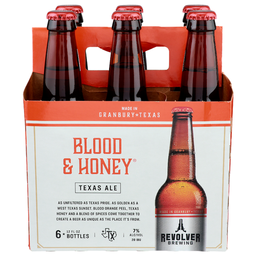 Revolver Brewing Texas Ale Blood & Honey - 12 Fluid Ounce - 6 Count
