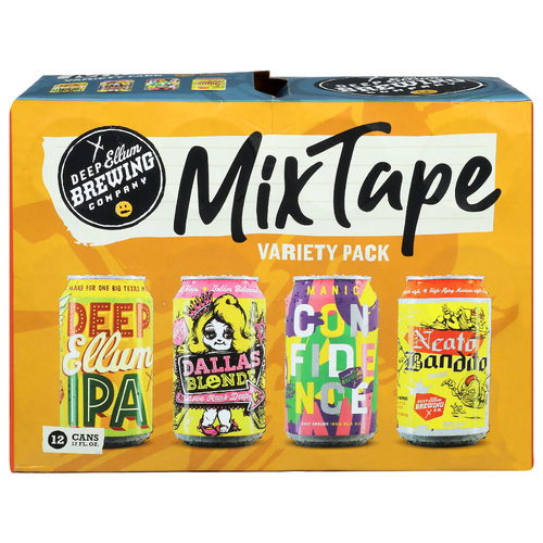 Deep Ellum Brewing Co. Variety Pack Mix Tape - 12 Fluid Ounce - 12 Count