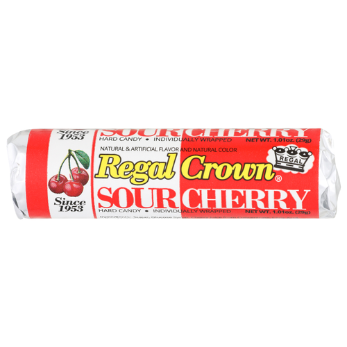 Regal Crown Sour Cherry Hard Candy - 1.01 Ounce