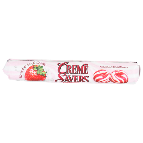 Creme Savers Strawberries & Creme Hard Candy - 0.147 Ounce - 12 Count