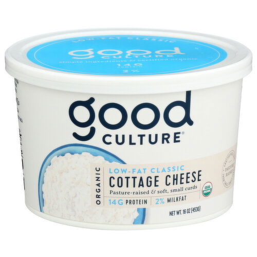 GOOD CULTURE Organic Cottage Cheese Classic 2% - 16 Ounce