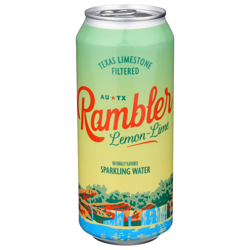 RAMBLER Lemon Lime Sparkling Water - 16 Fluid Ounce