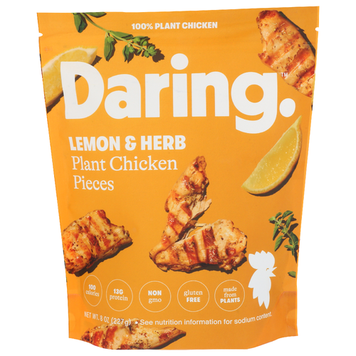 DARING Lemon & Herb Plant Chicken Pieces - 8 Ounce