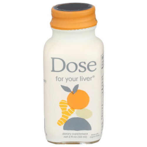 Dose Turmeric & Milk Thistle For Your Liver Herbal Drinkable Shot - 2 Fluid Ounce Image 1 of 2