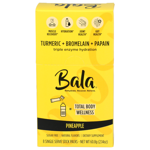 Bala Hydration Pineapple Pkt - 0.268 Ounce - 8 Count