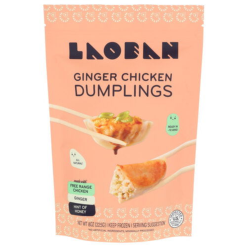 Laoban Dumplings Ginger Chicken - 8 Ounce Image 1 of 4