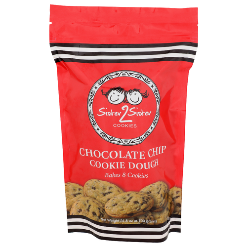 Sister 2 Sister Cookiesate Chip Cookie Dough - 3.1 Ounce - 8 Count