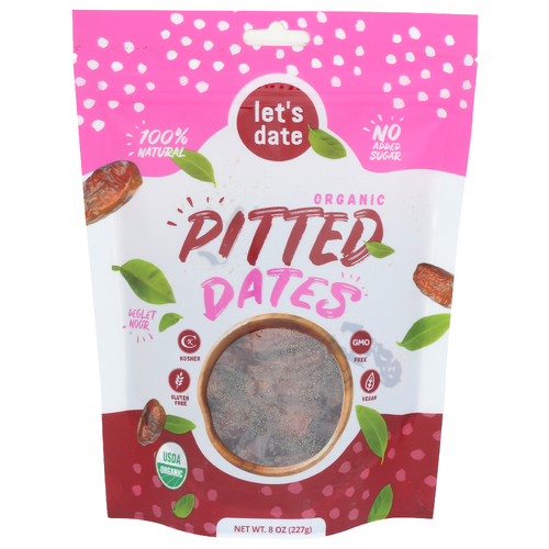 LET's Date Organic Pitted Dates - 8 Ounce