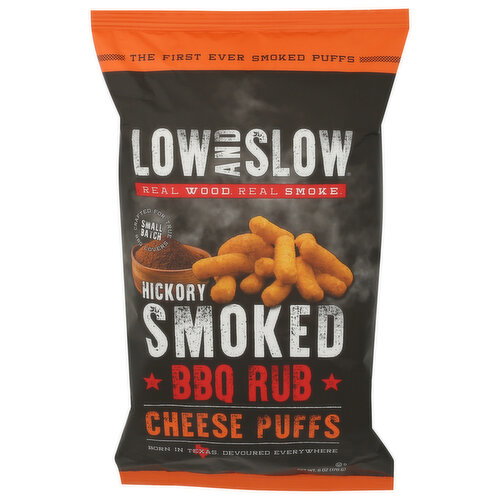 Low And Slow Hickory Smoked BBQ Rub Cheese Puffs - 6 Ounce