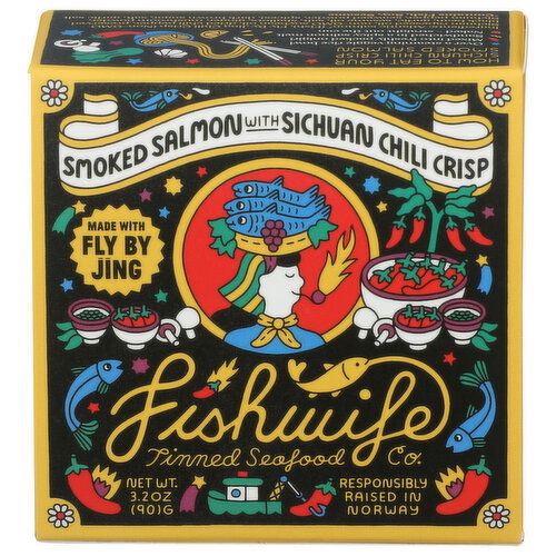 Fishwife Tinned Seafood CO. Smoked Salmon With Sichuan Chili Crisp - 3.2 Ounce Image 1 of 4