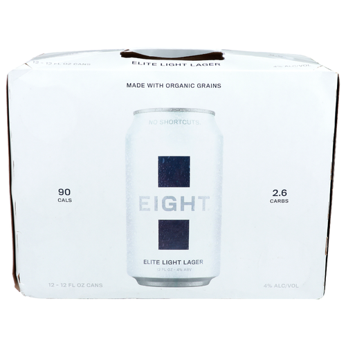 Eight Elite Light Lager - 12 Fluid Ounce - 12 Count