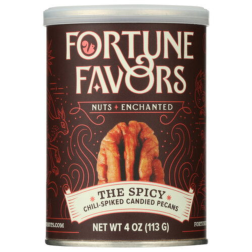 Fortune Favors The Spicy Chili-Spiked Candied Pecans - 4 Ounce Image 1 of 2