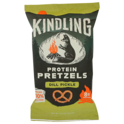 Kindling Dill Pickle Protein Pretzels - 6.5 Ounce Image 1 of 4