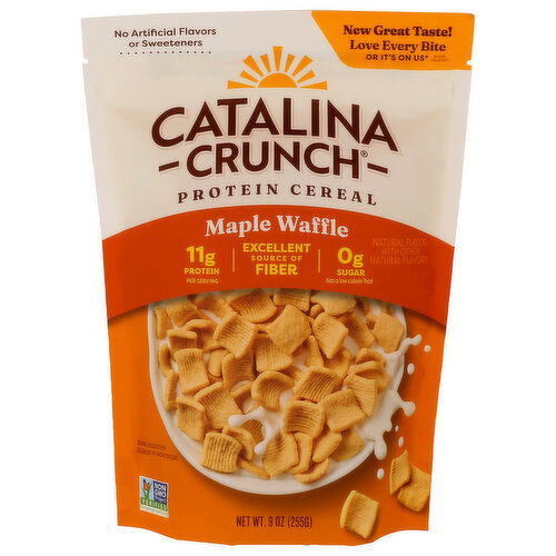 Catalina Crunch Maple Waffle Gluten Free, Vegan, Sugar Low Fat Protein Cereal - 9 Ounce - 1 Count