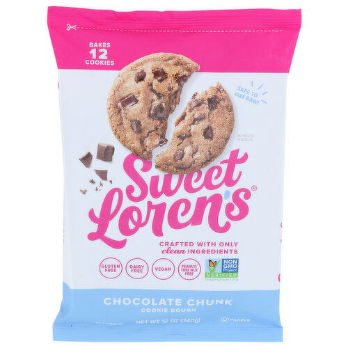 Sweet Loren's Place And Bake Cookie Dough Chocolate Chunk - 12 Ounce