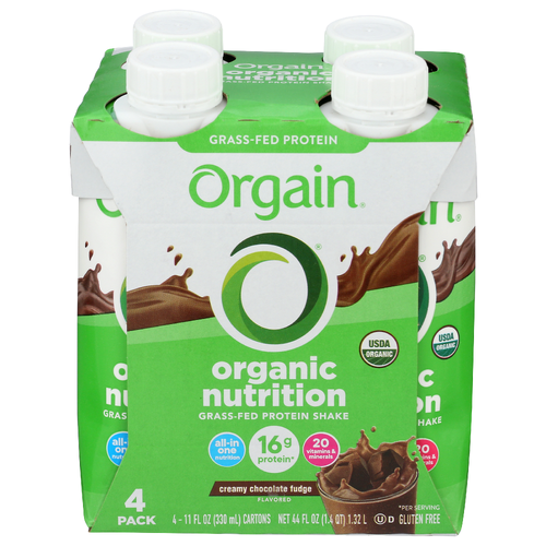 ORGAIN Nutrition Shake 4 Pks - 11 Fluid Ounce - 4 Count