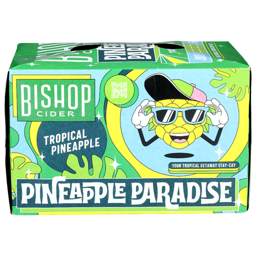 Bishop Cider Pineapple Paradise Tropical - 12 Fluid Ounce - 12 Count