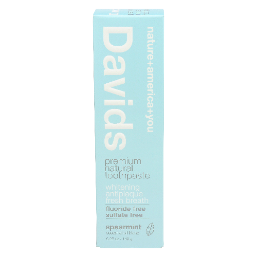 DAVIDS Spearmint Premium Natural Toothpaste - 5.25 Ounce