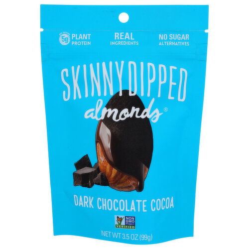 Skinnydipped Covered Almond Dark Chocolate Cocoa Almonds - 3.5 Ounce