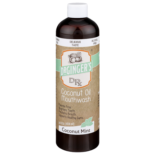 DR. GINGER's Coconut Mint Oil Mouthwash - 14 Fluid Ounce