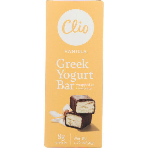 CLIO Greek Yogurt Bar Vanilla - 1.76 Ounce