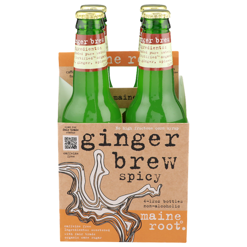 Maine Root. Spicy Ginger Brew - 12 Ounce - 4 Count