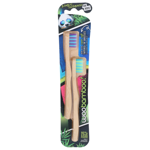 Woobamboo! Woobamboo Toothbrush Kids Super Soft 2-Pk Sprout - 2 Count