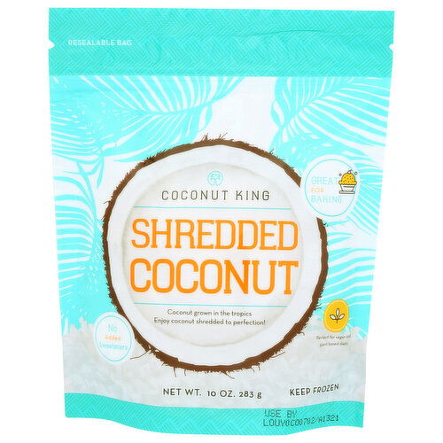 COCONUT KING Frozen Shredded - 10 Ounce