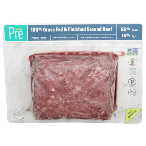 Pre 100% Grass Fed & Finished Ground Beef - 16 Ounce