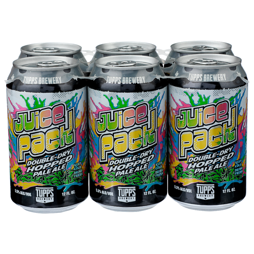 Tupps Brewery Double-Dry Juice Pack - 12 Fluid Ounce - 6 Count