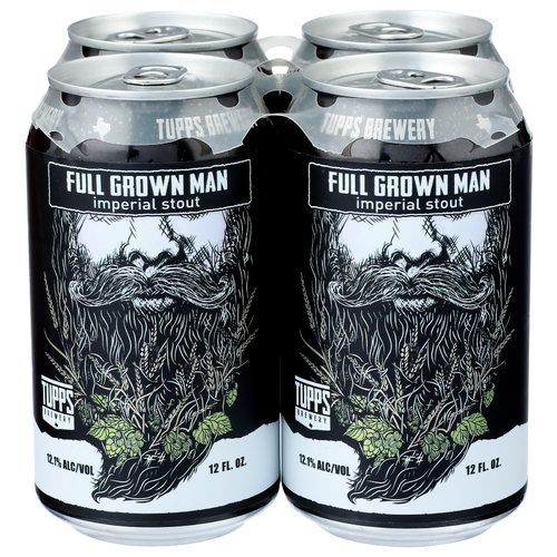 Tupps Brewery Full Grown Man Imperial Stout - 12 Fluid Ounce - 4 Count