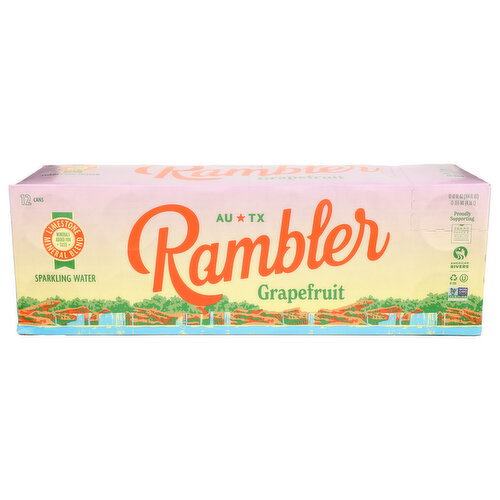 Rambler Grapefruit Sparkling Water - 12 Fluid Ounce - 12 Count