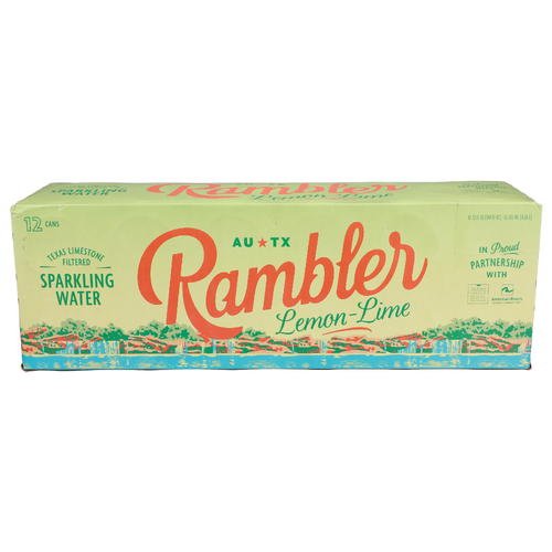 Rambler Sparkling Water Lemon-Lime - 12 Fluid Ounce - 12 Count