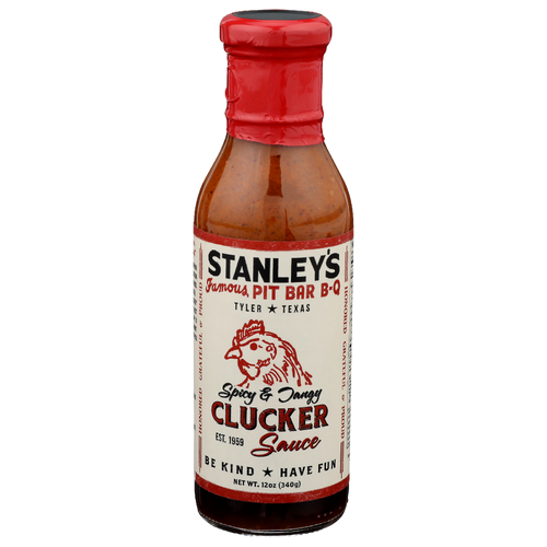 Stanley's Famous Pit Bar B-Q Spicy & Tangy Clucker Sauce - 12 Ounce