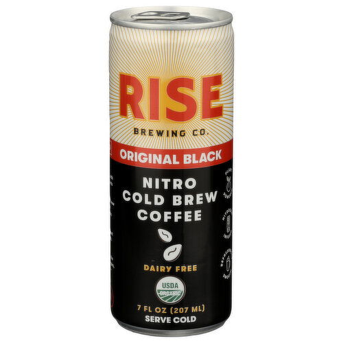 Rise Brewing Co. Original Black Nitro Cold Brew Coffee - 7 Fluid Ounce