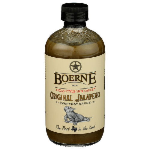 Boerne Brand Jalapeno Zest, Light, Bright Heat Texas Style Original - 8 Ounce